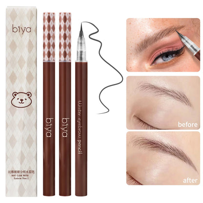 Ultra-fine Eyebrow Pencil Outline Shadow Lying Silkworm Eyeliner Waterproof Non-smudge Lasting Colourfast Liquid Eyebrow Pencil