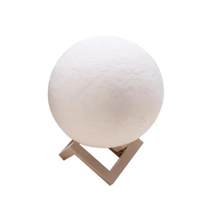 8CM LED Veilleuse 3D Print Moon Lamp Bedroom Decor MoonLight for Kids Gifts Decorations Creative Bedside Atmosphere Lighting
