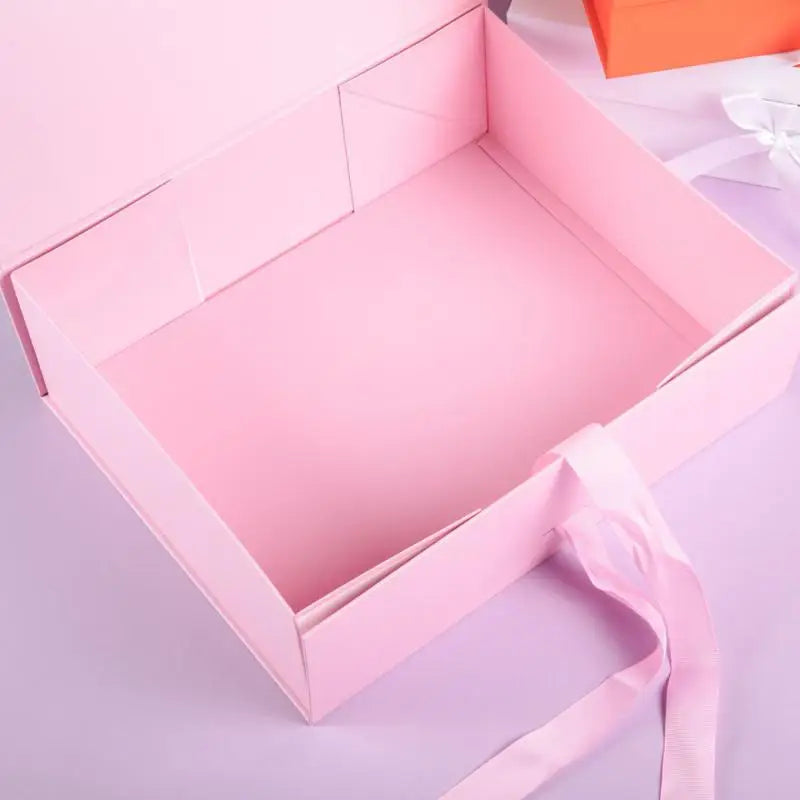 Coffret cadeau magnétique de luxe, coffret cadeau pliable, couvercle rabattable, cadeau st Valentin