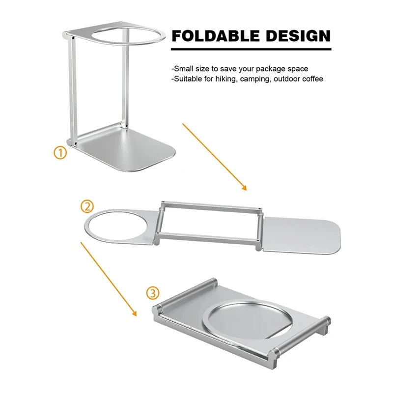 ABUI Support de goutte à goutte en aluminium Support de machine à café expresso en aluminium Support de goutteur de café