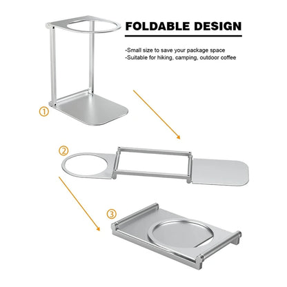 ABUI Support de goutte à goutte en aluminium Support de machine à café expresso en aluminium Support de goutteur de café