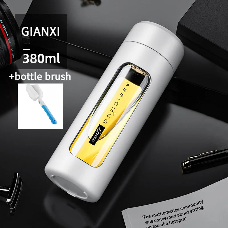 🍵 GIANXI Office – Tasse à Thé 380 ml avec Filtre Séparateur
Tasse Portable Résistante à Haute Température.