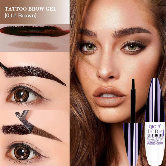 Tatouage d’une durée de 3 jours, types de crème de gel pour sourcils faciles à décoller, cosmétiques imperméables résistants à la transpiration, résistants à la transpiration, longue durée