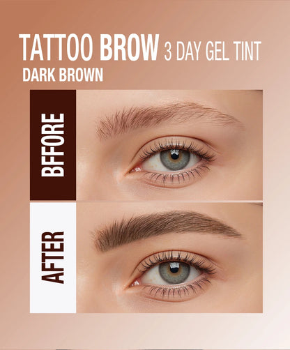 Gel de teinture pour sourcils 3 couleurs, imperméable, longue tenue, naturel, amovible, sans bavures, tatouage, maquillage.