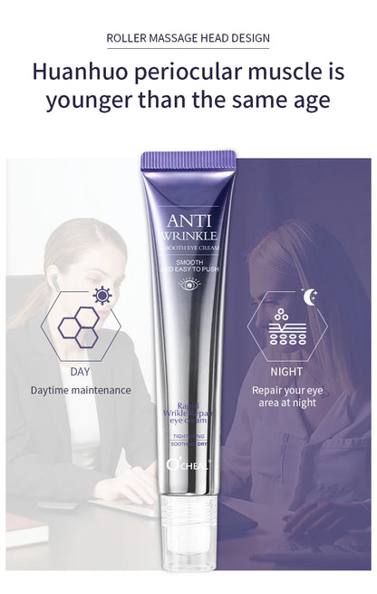 O'CHEAL – Crème Contour des Yeux avec Applicateur Roller Massant