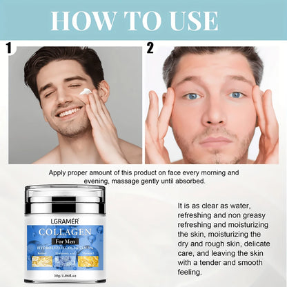 Crème anti-rides pour hommes Enlever les rides du visage et du cou Raffirmer l
